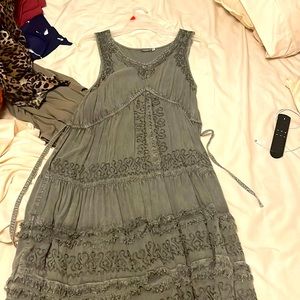 Green boho dress- Brand- Earthbound size s